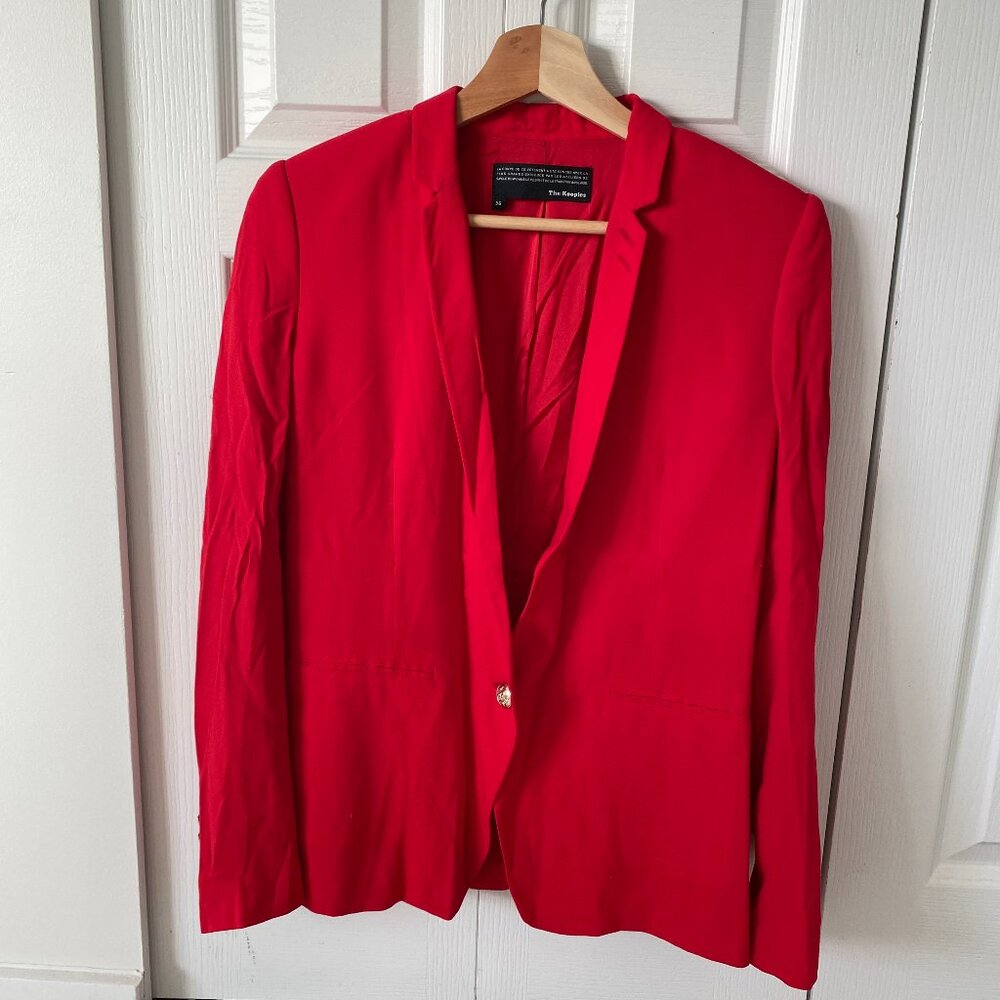 The Kooples Crepe Red Blazer